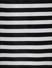 Rainbow Outdoor Rug Black & White | 1030