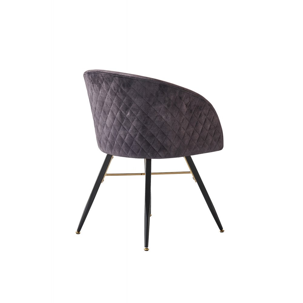 Vittorio LUX Velvet Dining Chair with Metal Legs - Perfect for Dining Room Living Room
