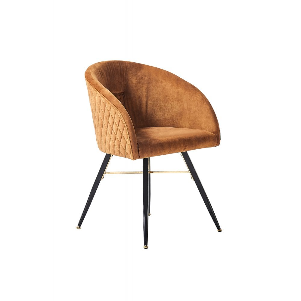 Vittorio LUX Velvet Dining Chair with Metal Legs - Perfect for Dining Room Living Room