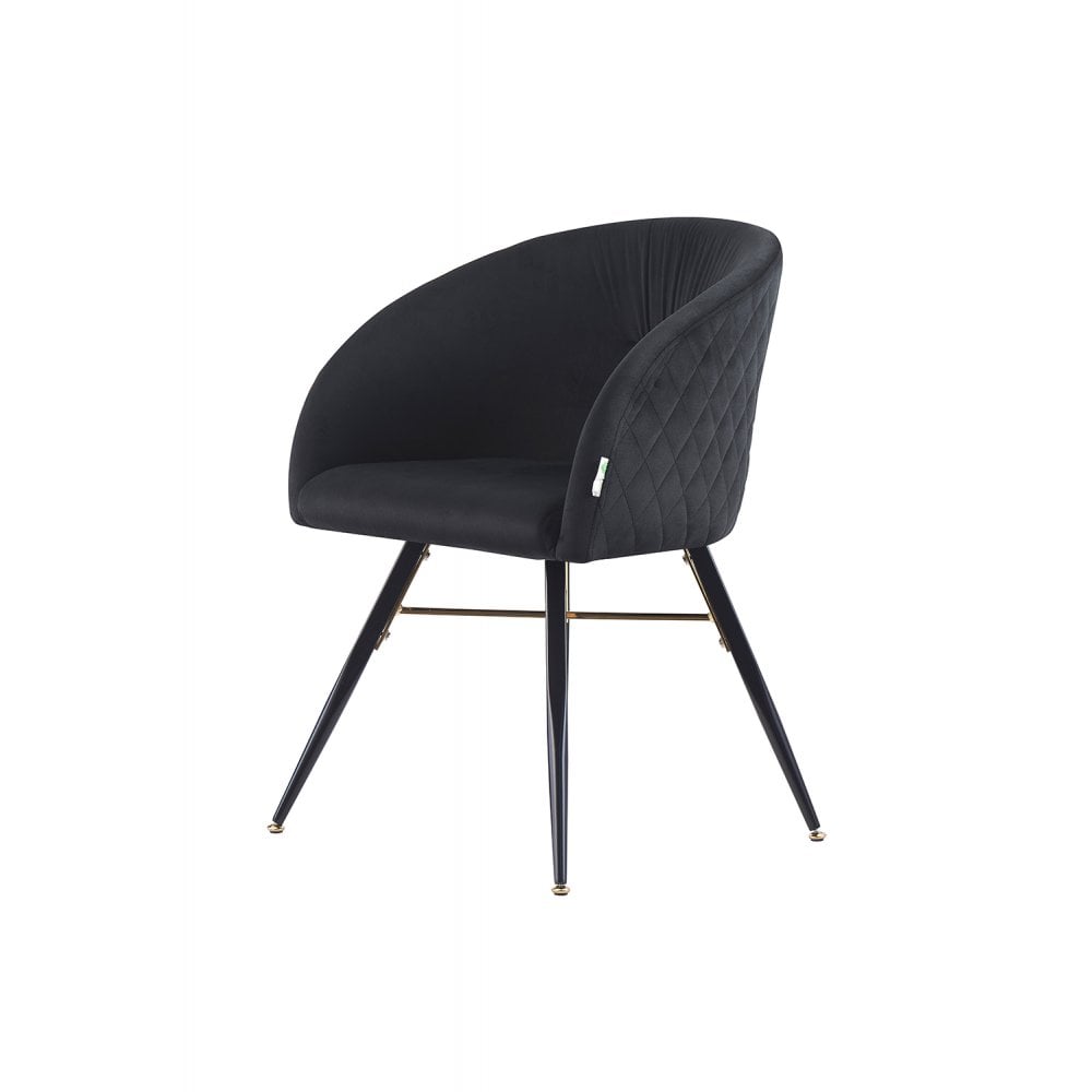 Vittorio LUX Velvet Dining Chair with Metal Legs - Perfect for Dining Room Living Room