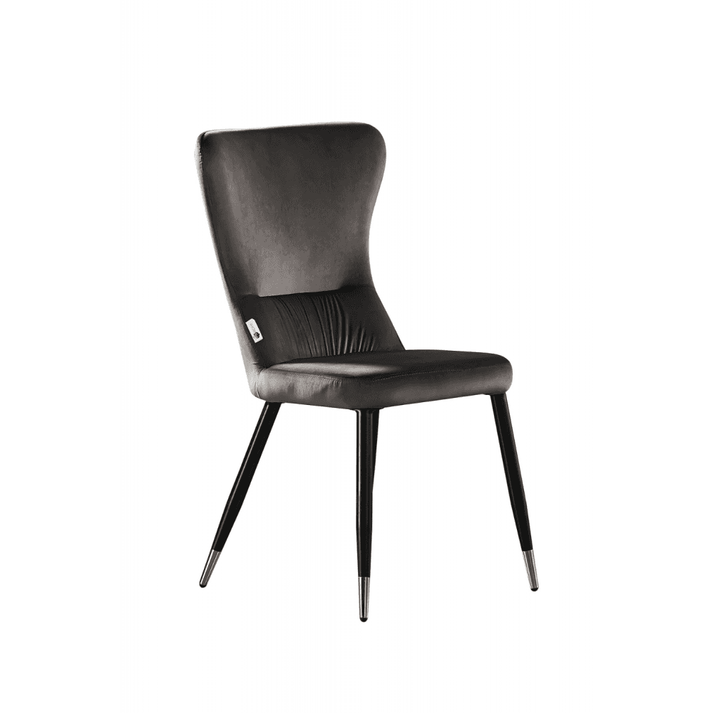 New York LUX Velvet Dining Chair with Metal Legs - Scandinavian Inspired