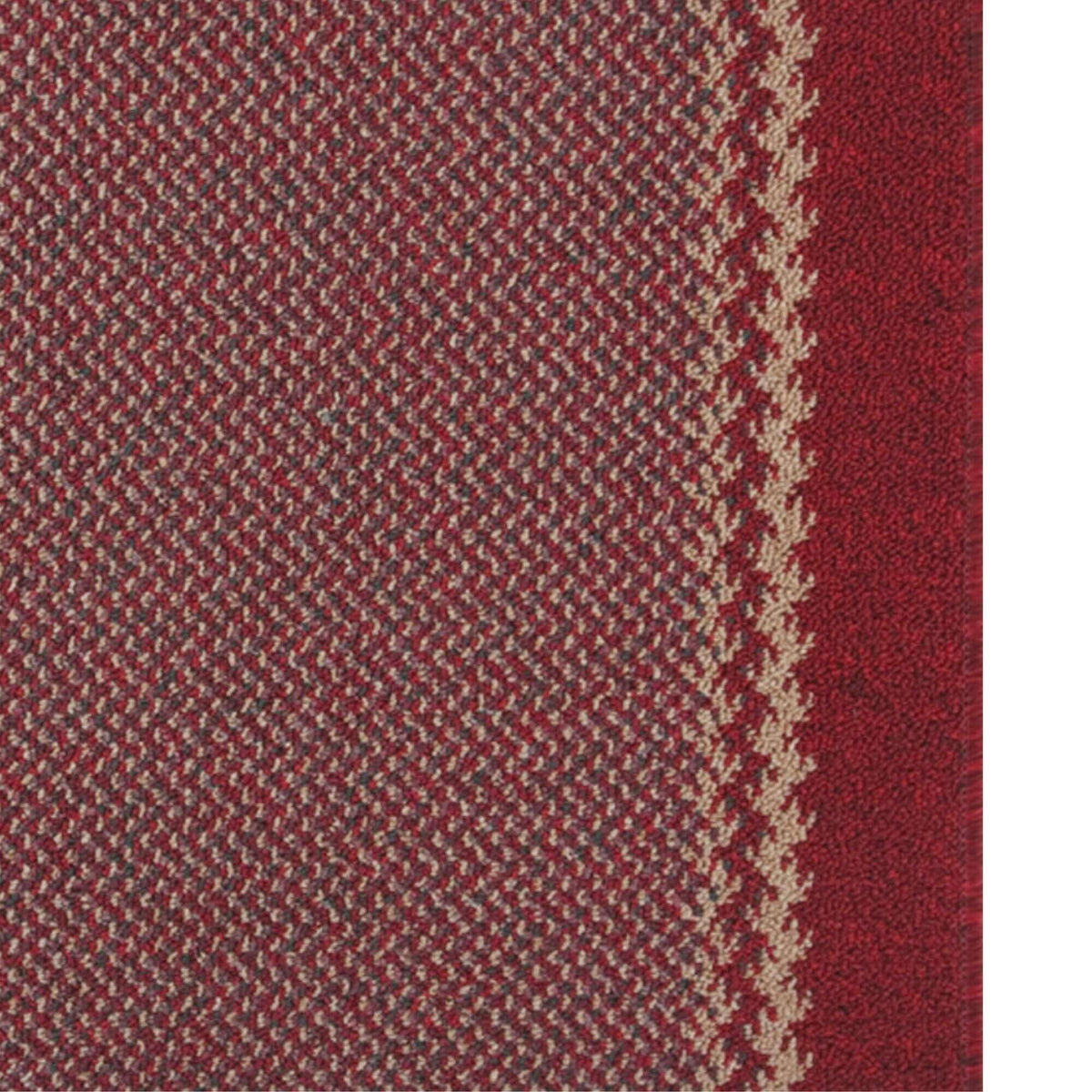Washable Designer Bordered Red Rug | 116R