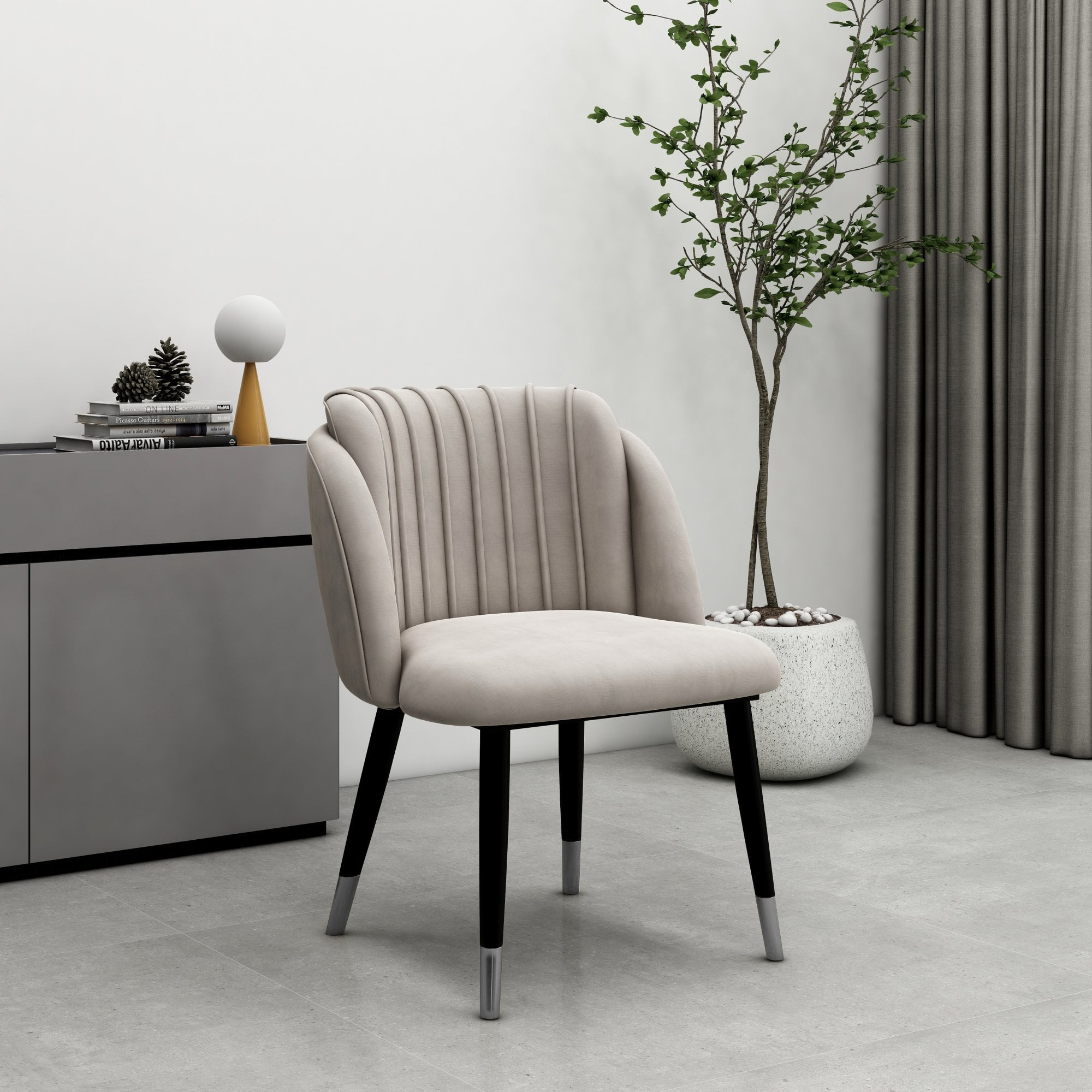 Milano velvet dining chair