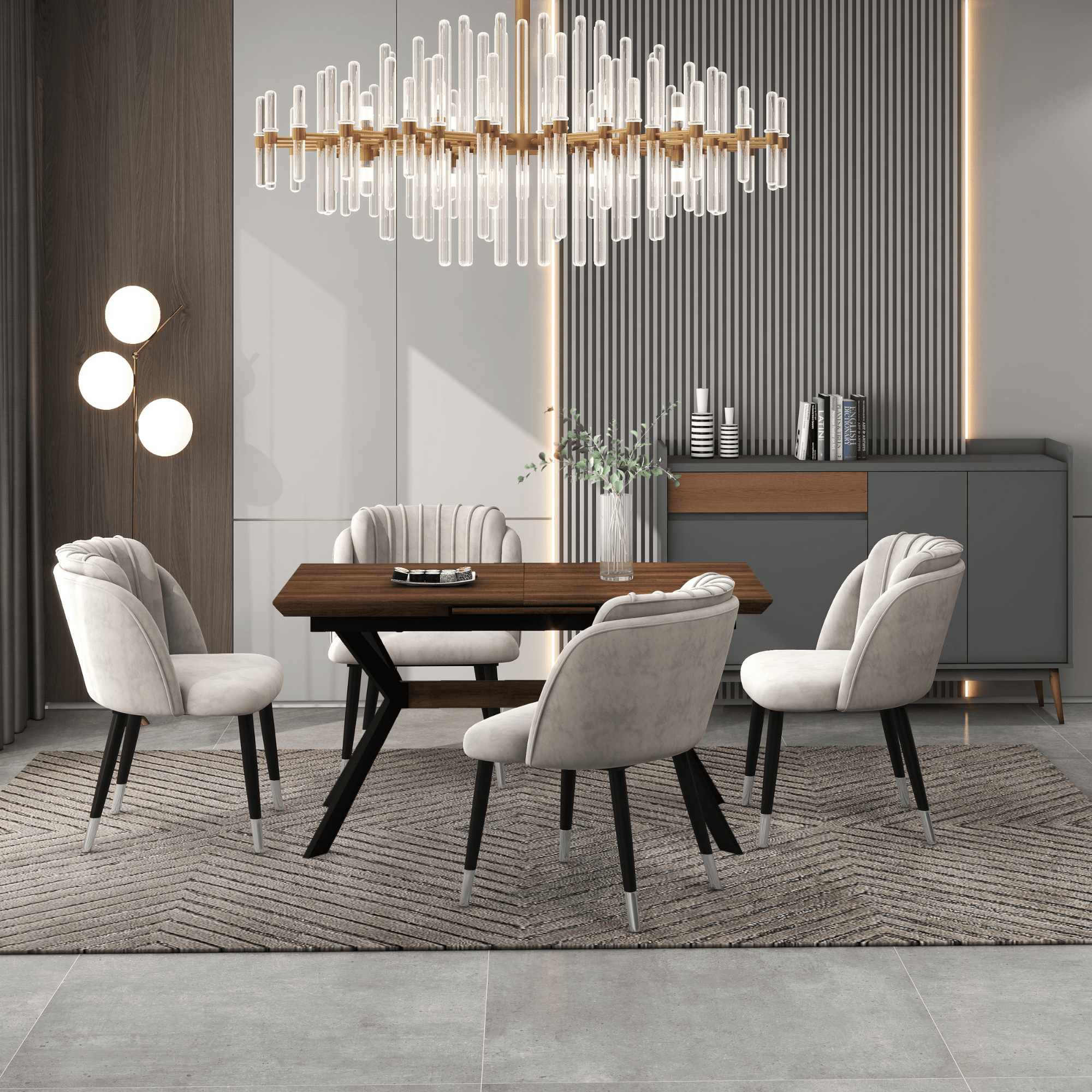 Milano velvet dining chair