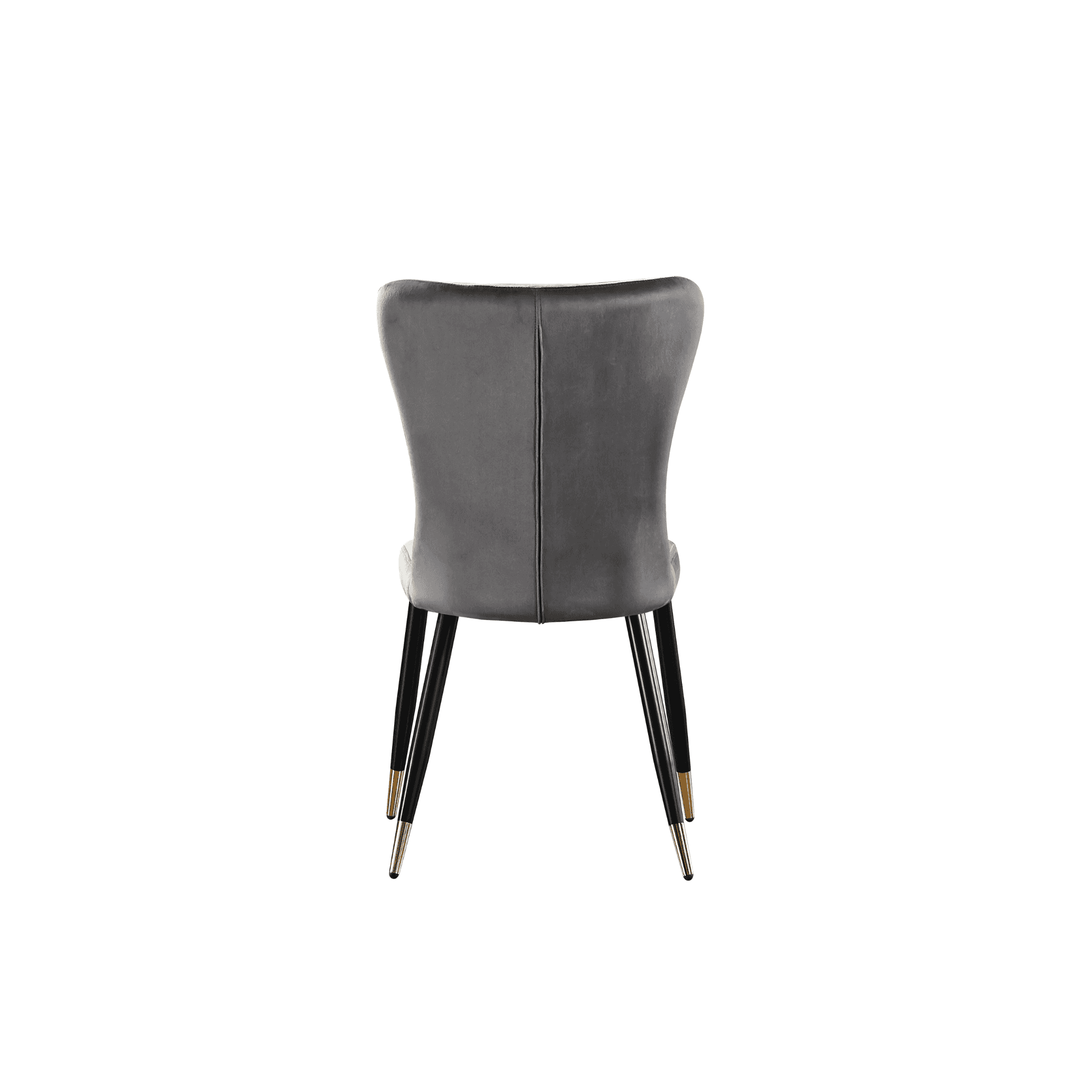 New York LUX Velvet Dining Chair with Metal Legs - Scandinavian Inspired