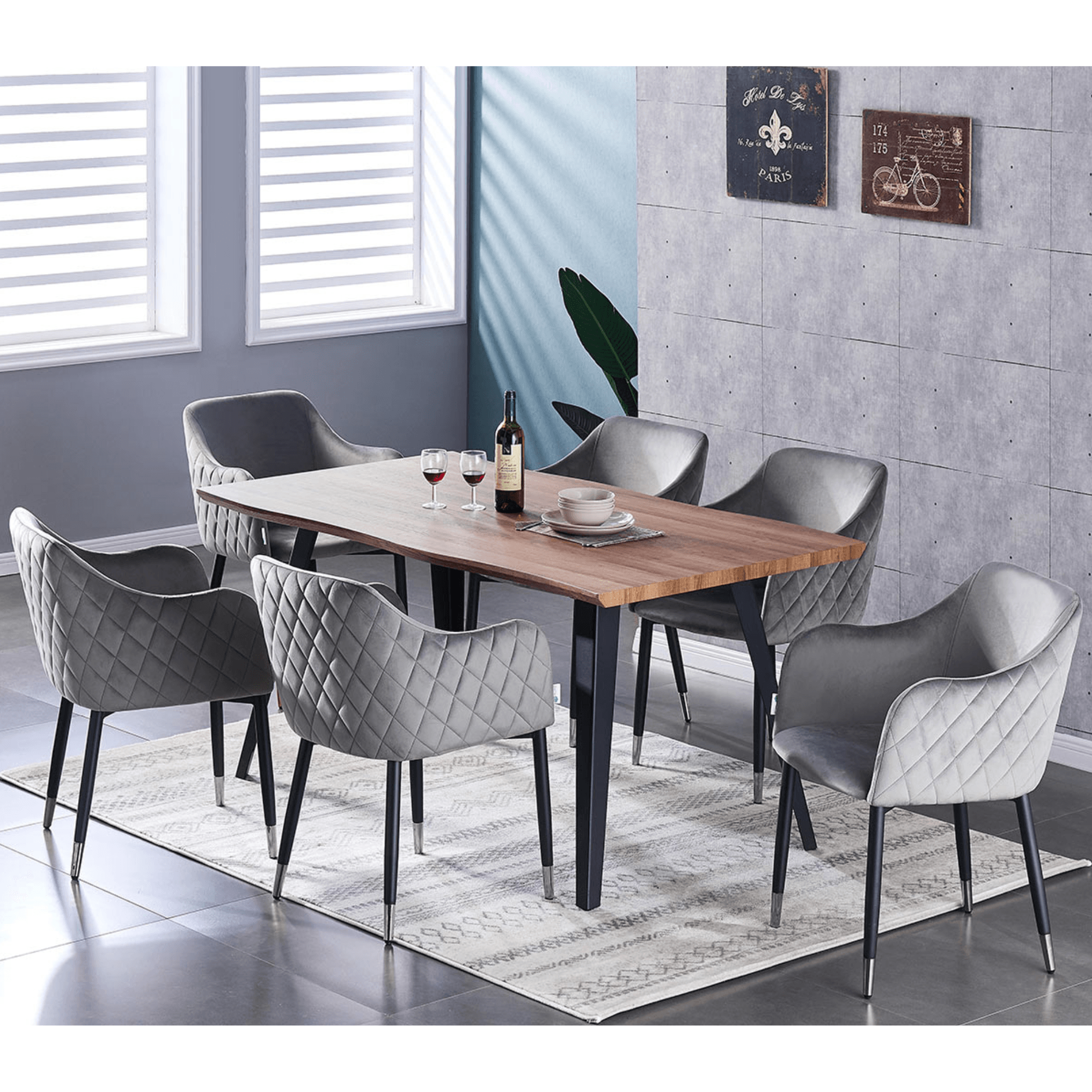 Verona LUX velvet dining chair