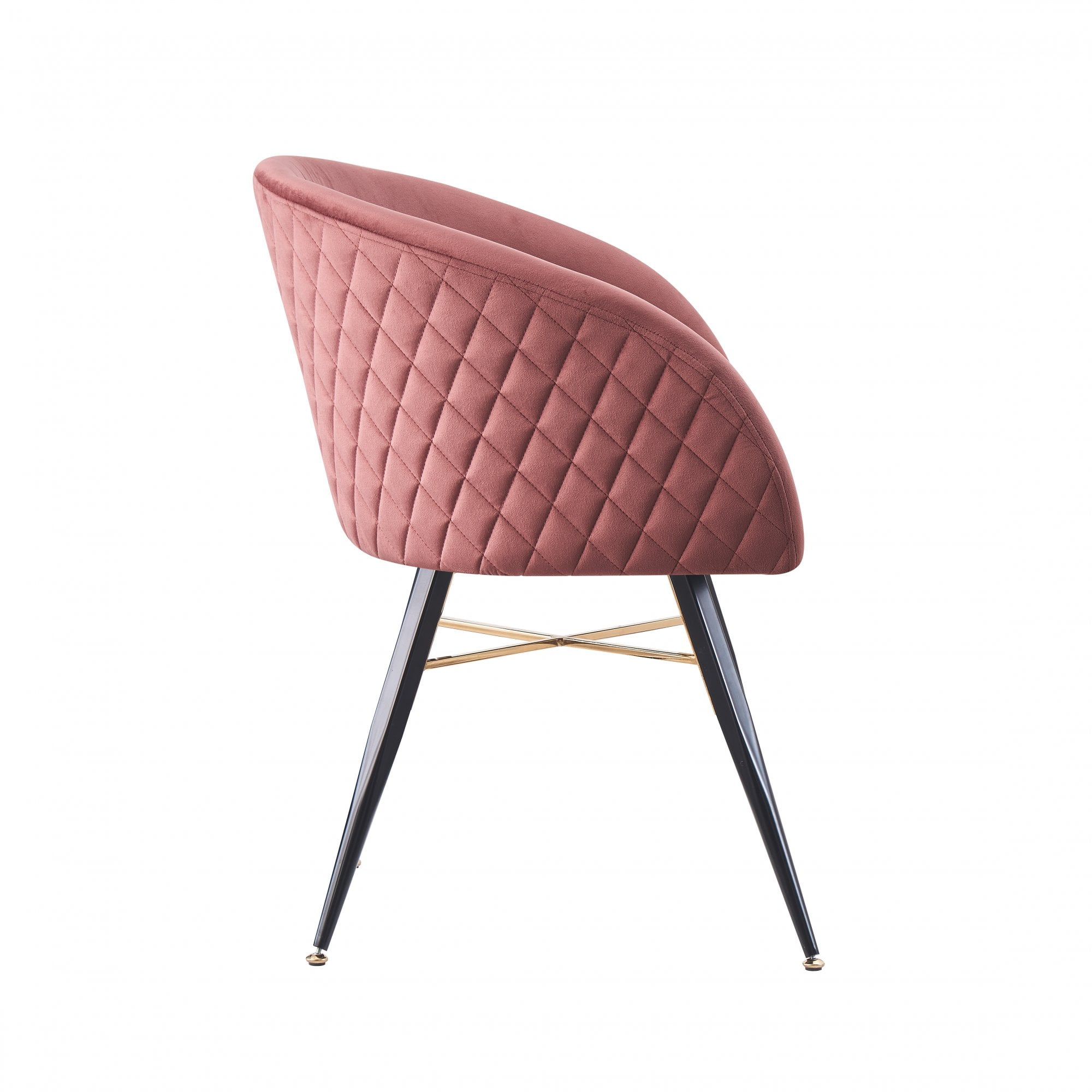 Vittorio LUX Velvet Dining Chair with Metal Legs - Perfect for Dining Room Living Room