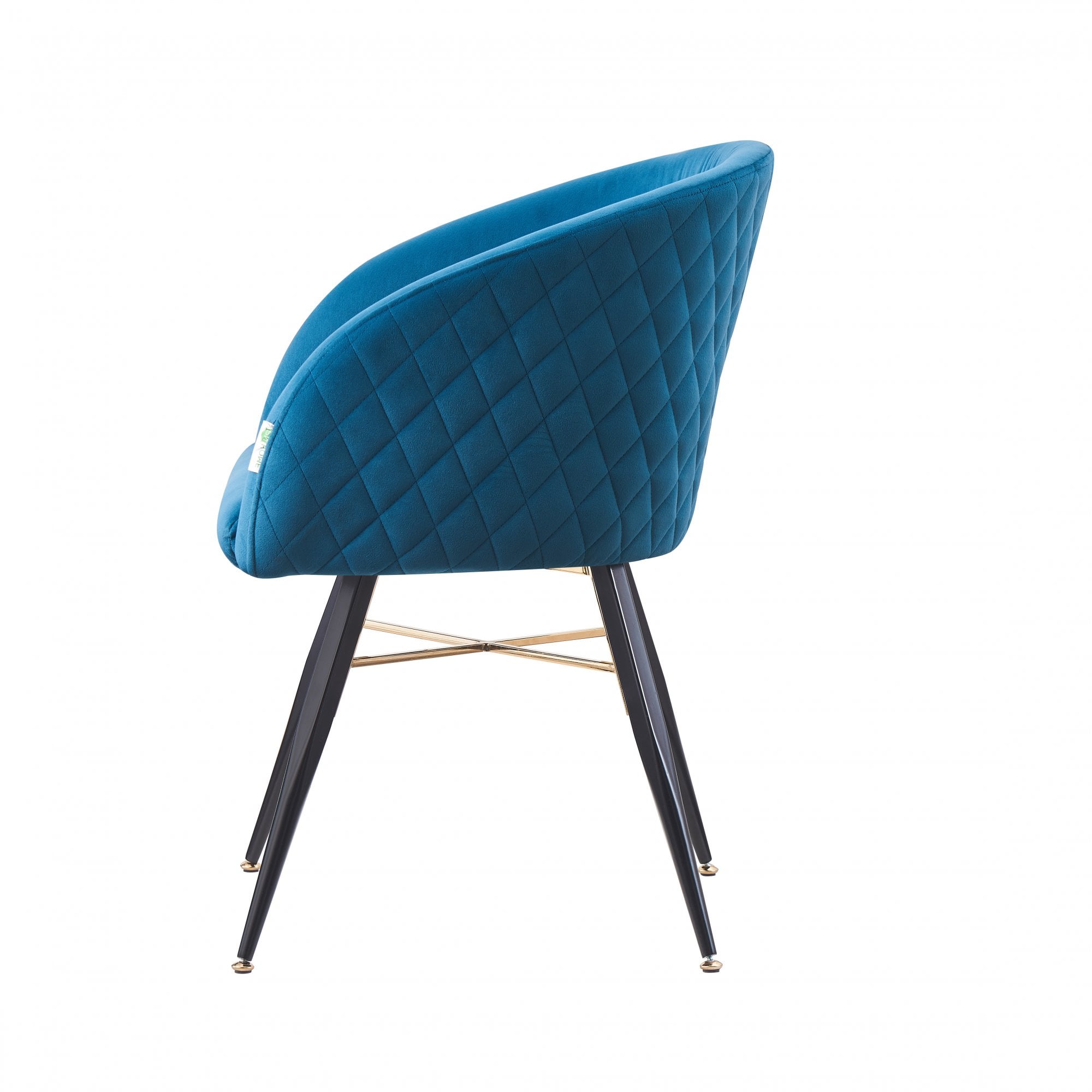 Vittorio LUX Velvet Dining Chair with Metal Legs - Perfect for Dining Room Living Room