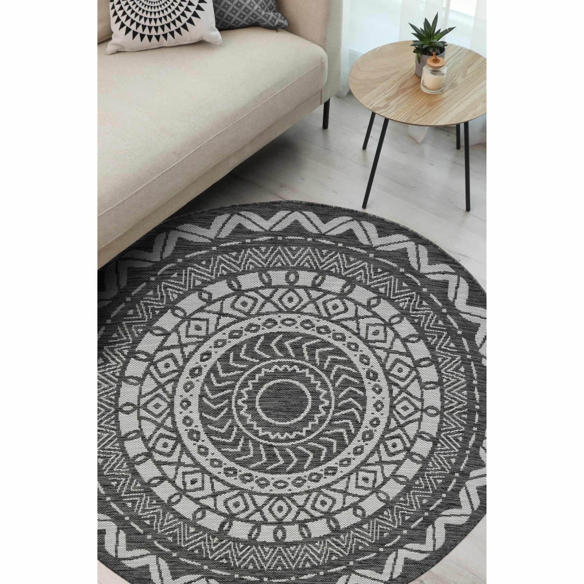 County Circle Indoor/Outdoor Rug | 11659A