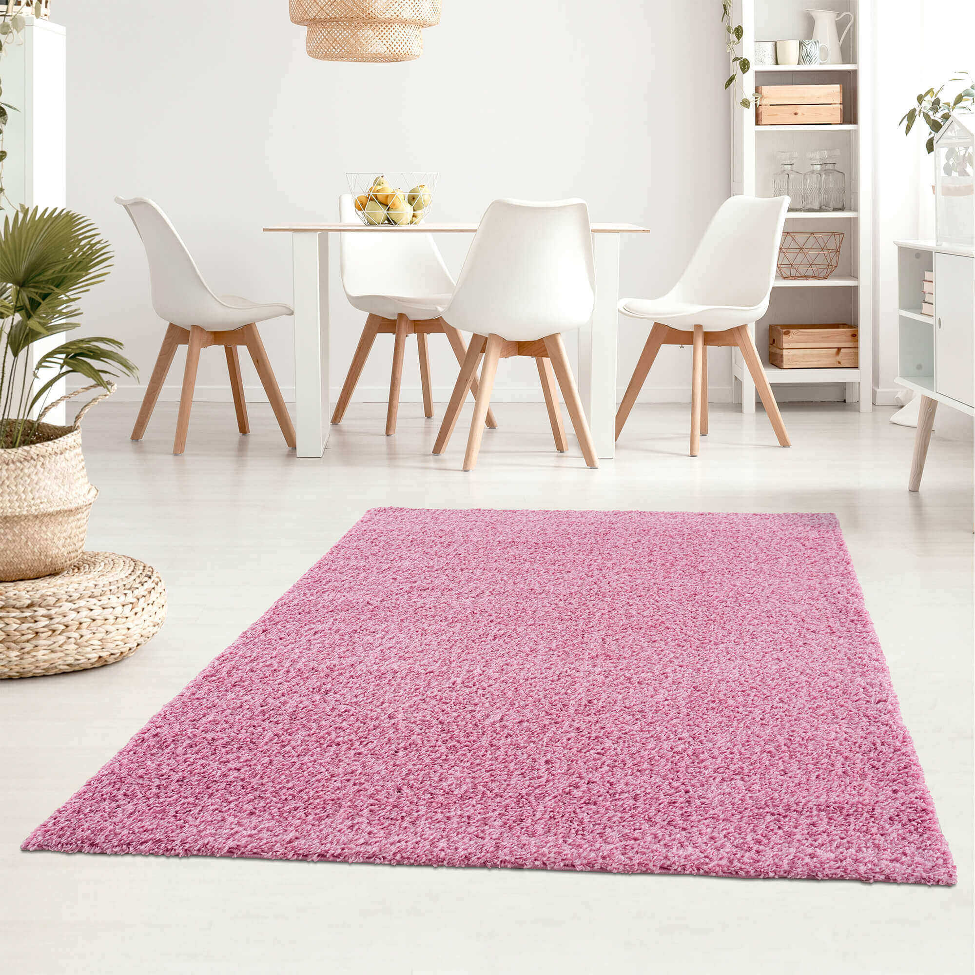 Shaggy Collection Pink Shaggy Rugs| 380P