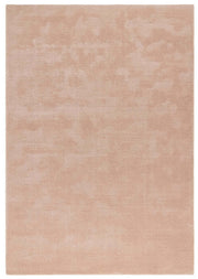 Hush Solid Coral Pink Luxury Rug