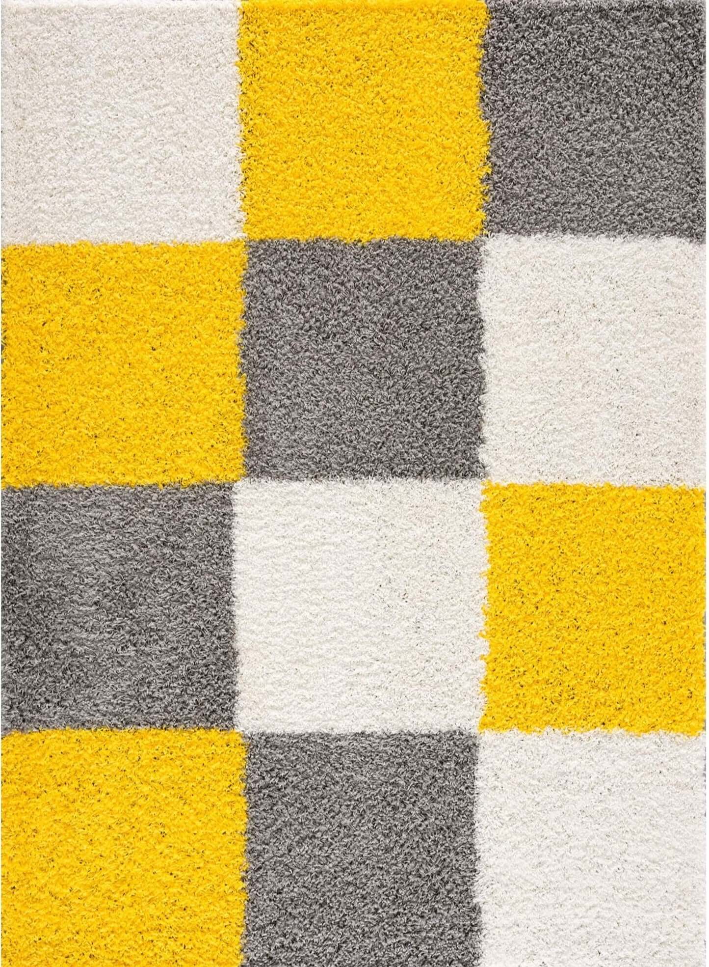 Shaggy Collection Yellow Shaggy Rugs | 381Y