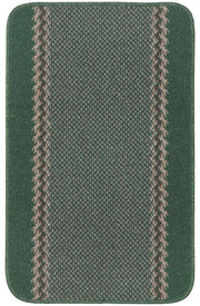 Washable Designer Bordered Green Rug | 116Gr