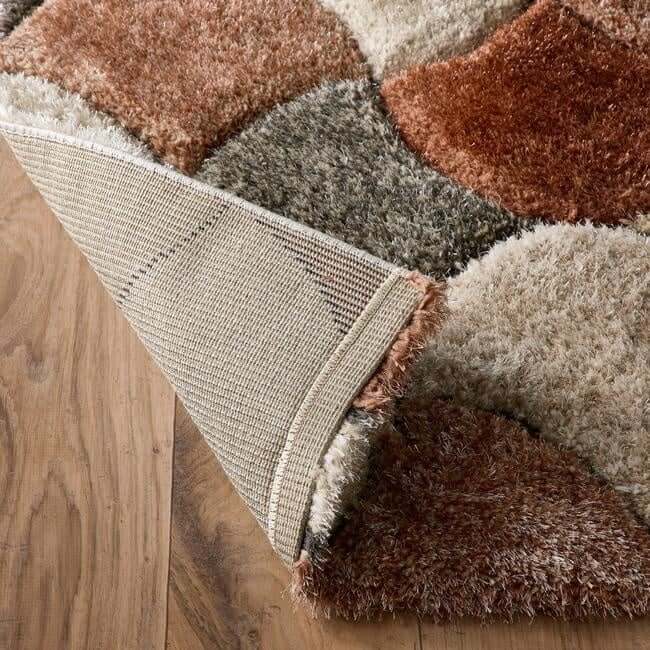 3D Carved Rug Geometric Design