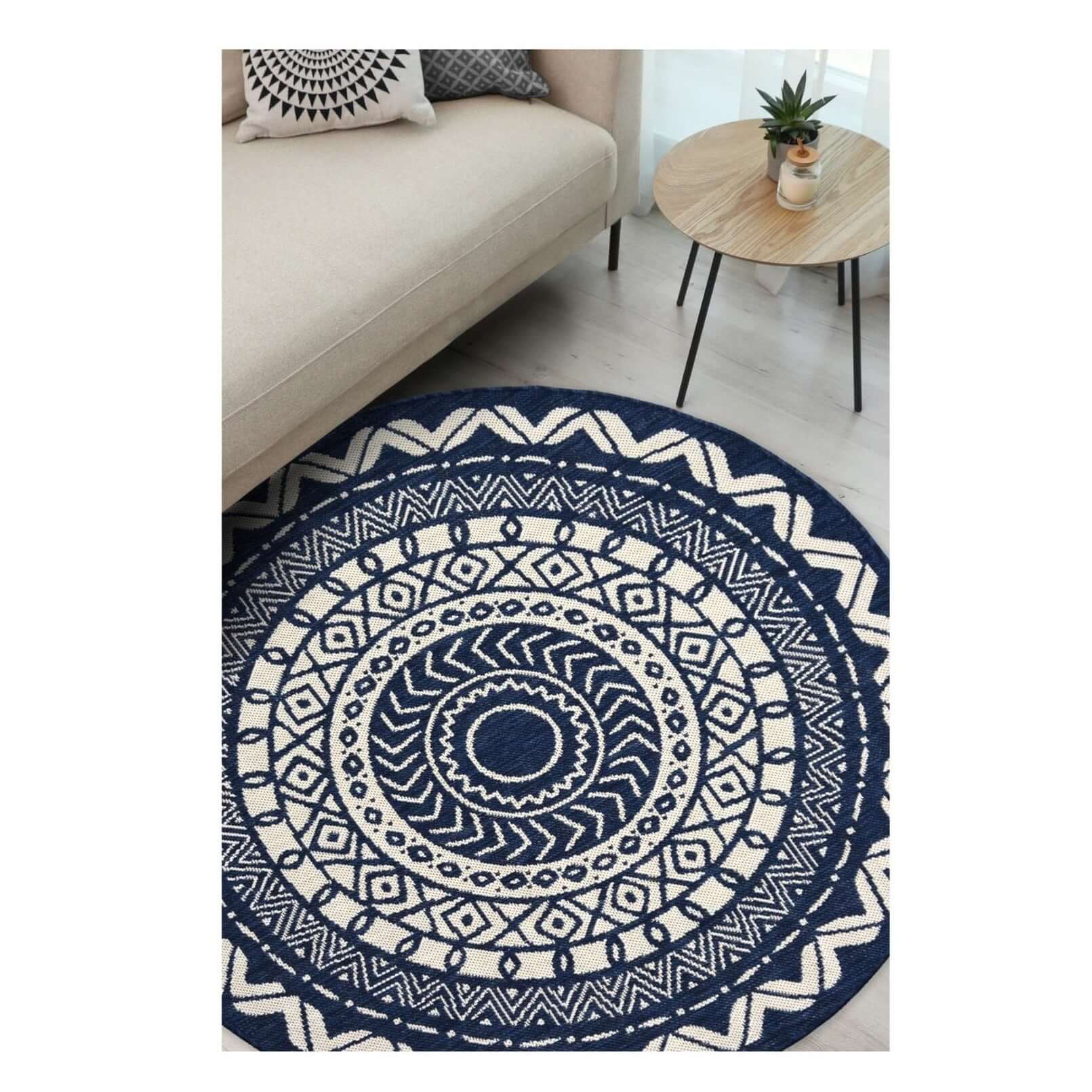 County Circle Indoor/Outdoor Rug | 11659A