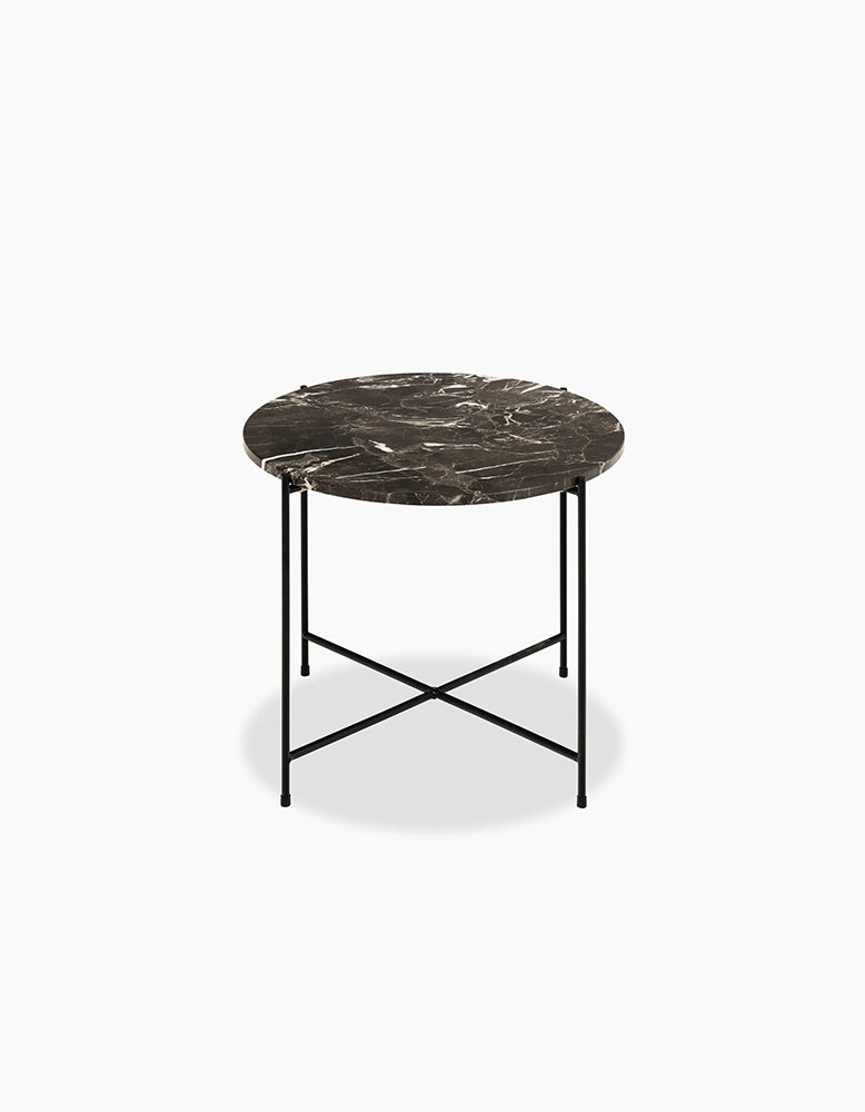 Omojuwa Round Side Table, Marble