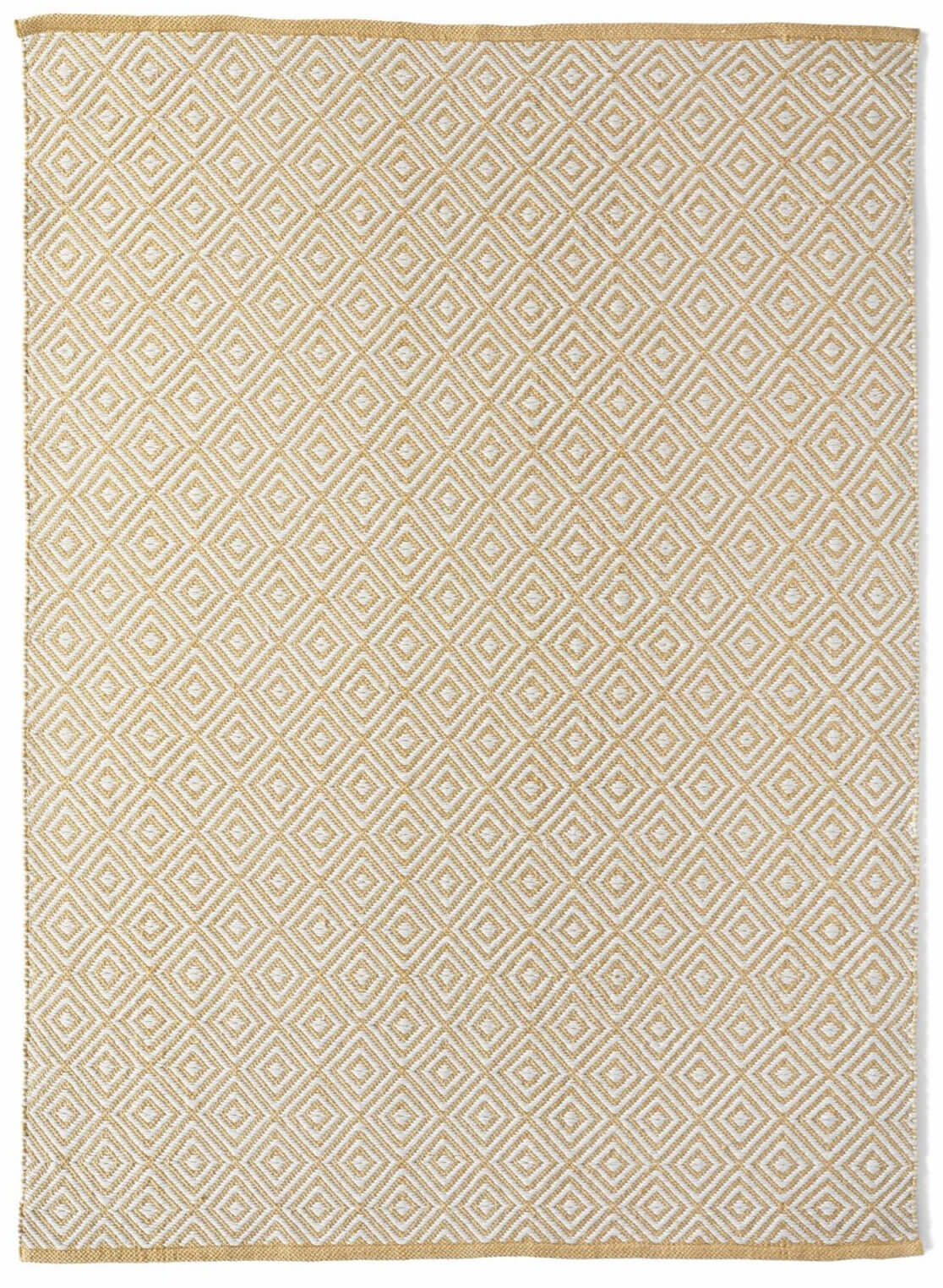 Diamond Gold Hand-woven Rug