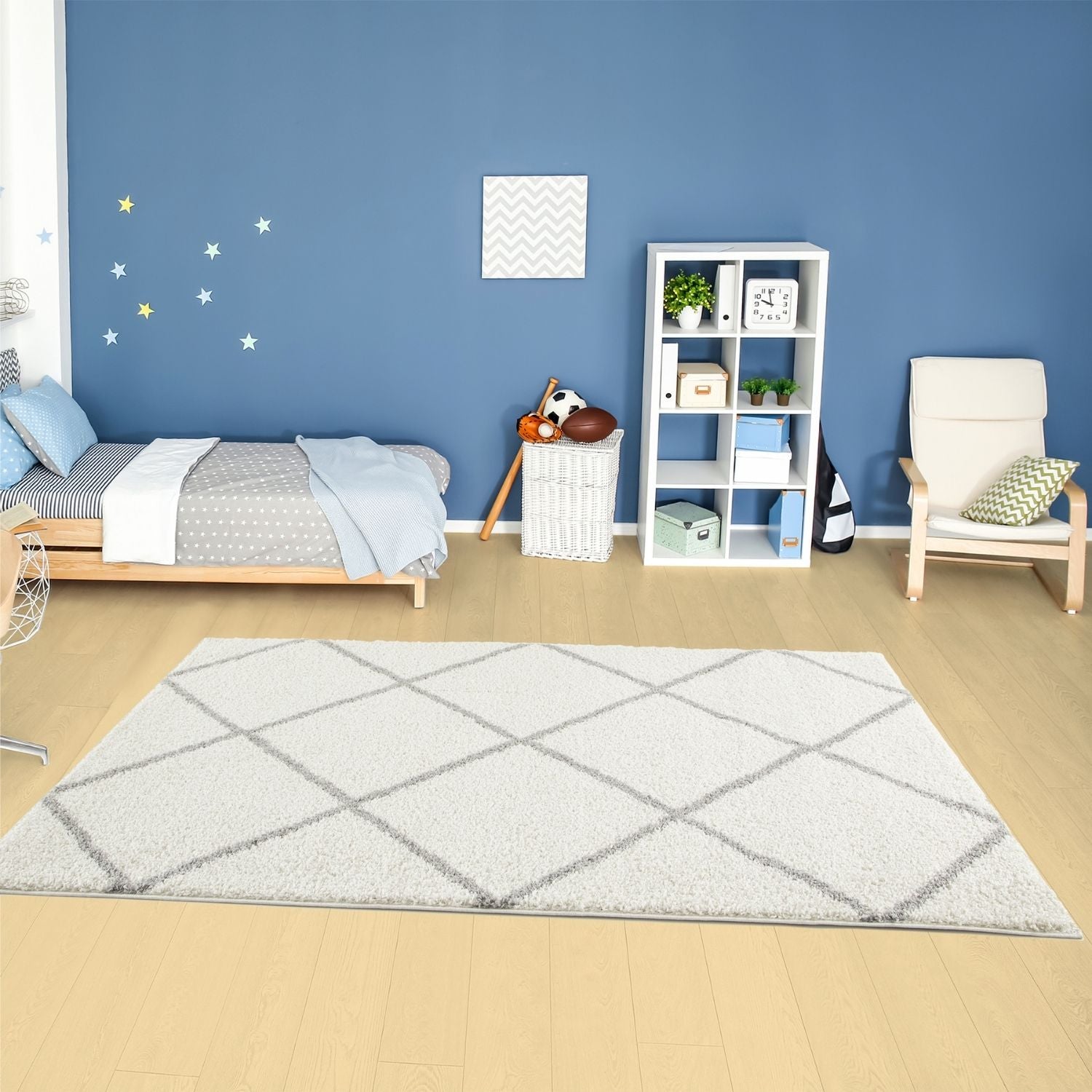 Moroccan Ivory Shaggy Rug | 500