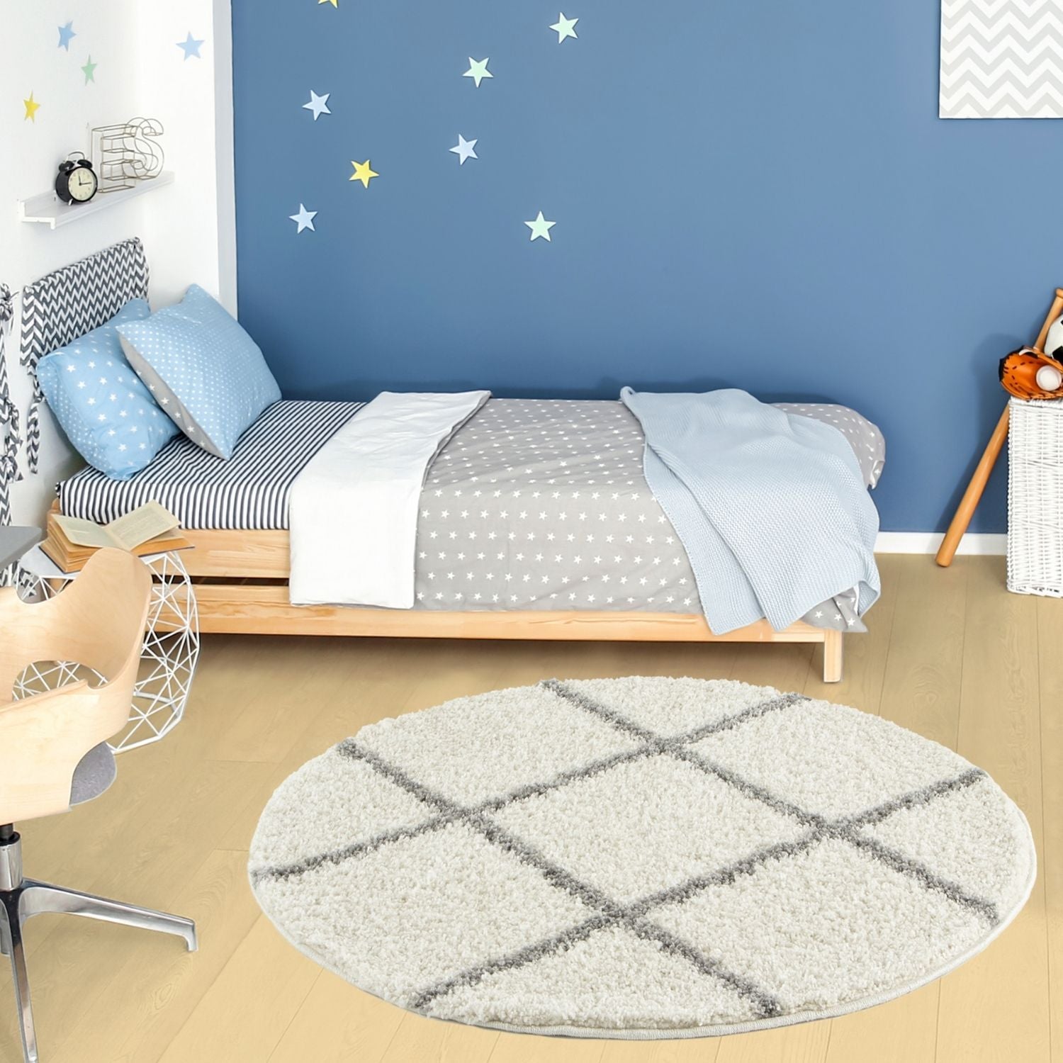 Moroccan Ivory Shaggy Rug | 500