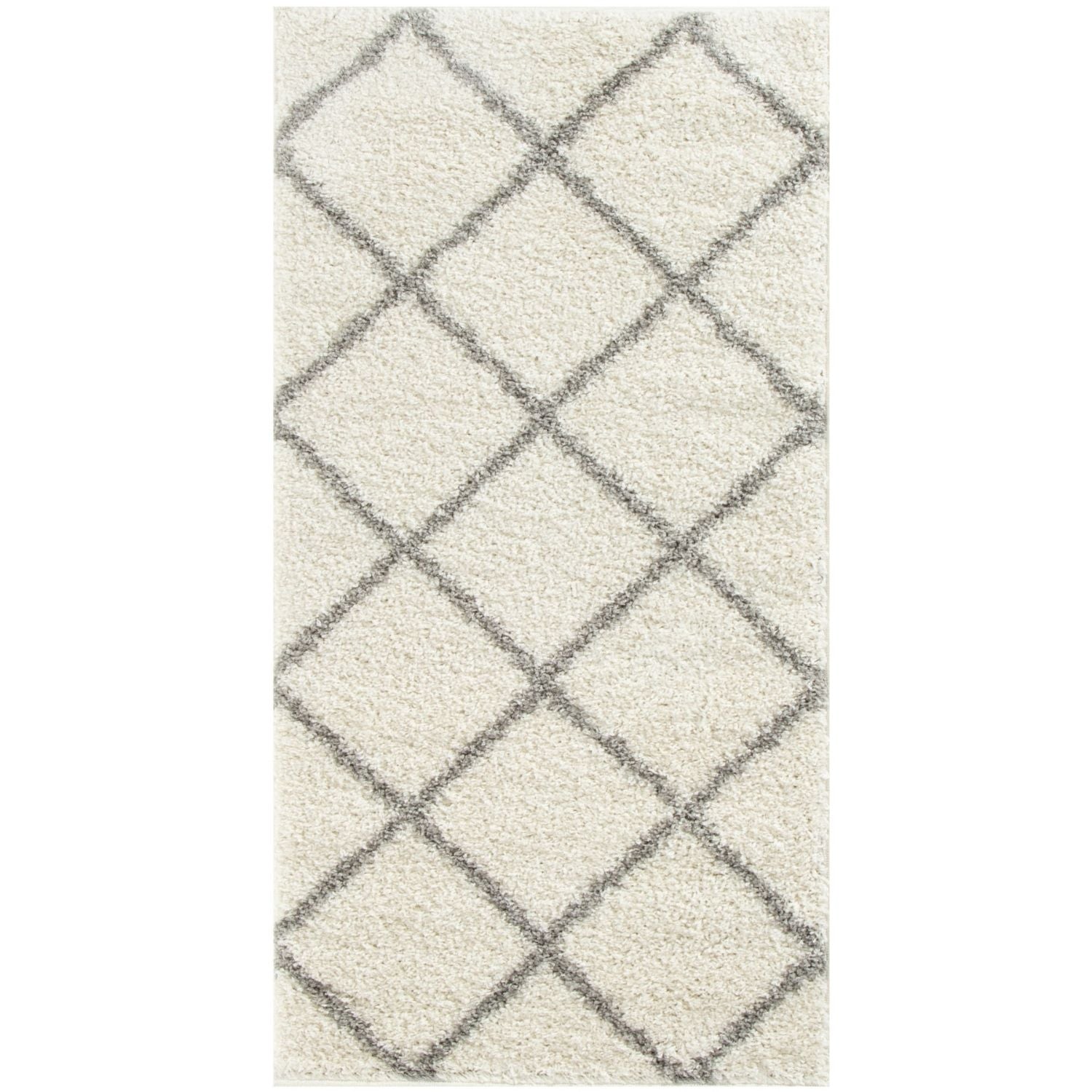 Moroccan Ivory Shaggy Rug | 500