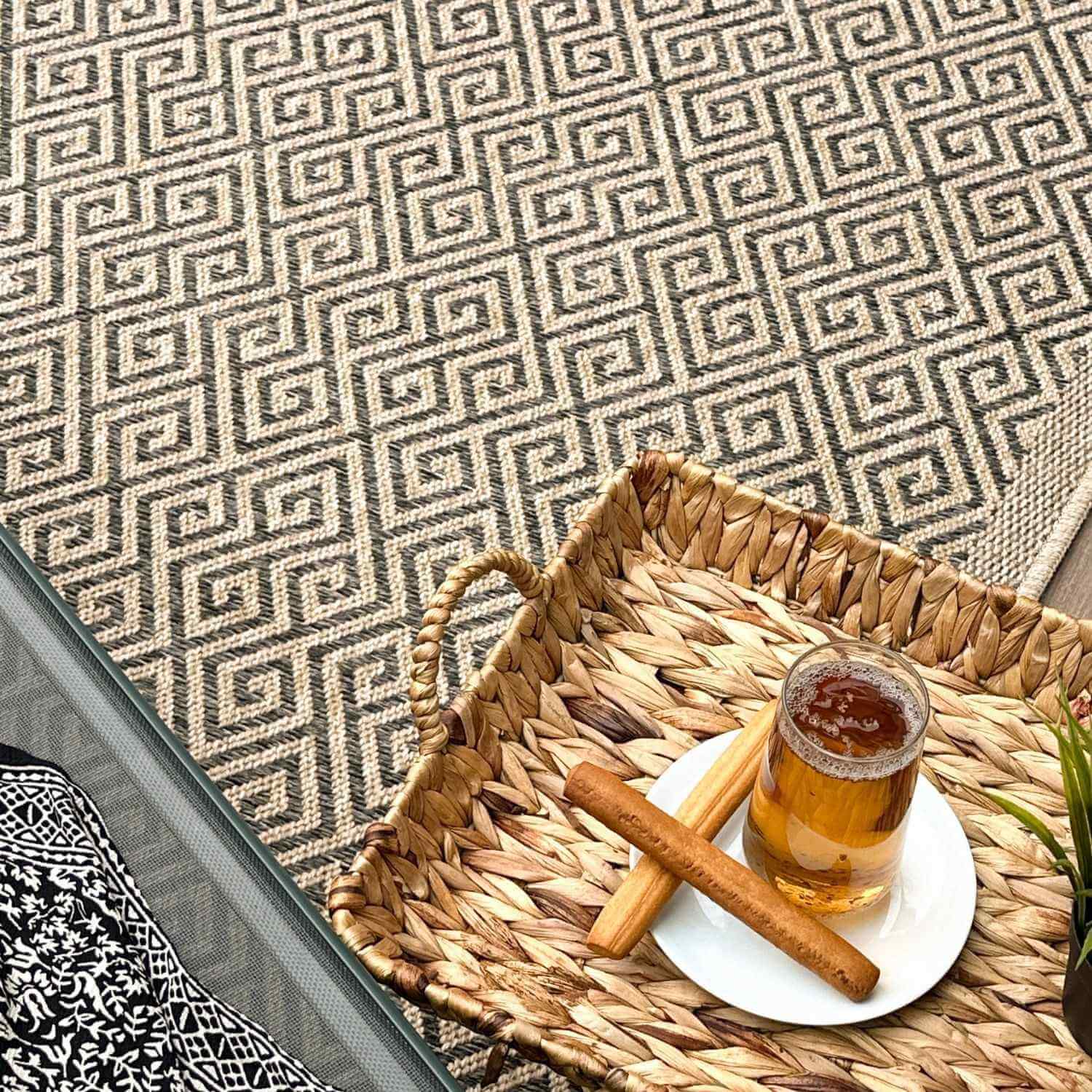 Nature Outdoor Rug Dark Grey | 5100DG