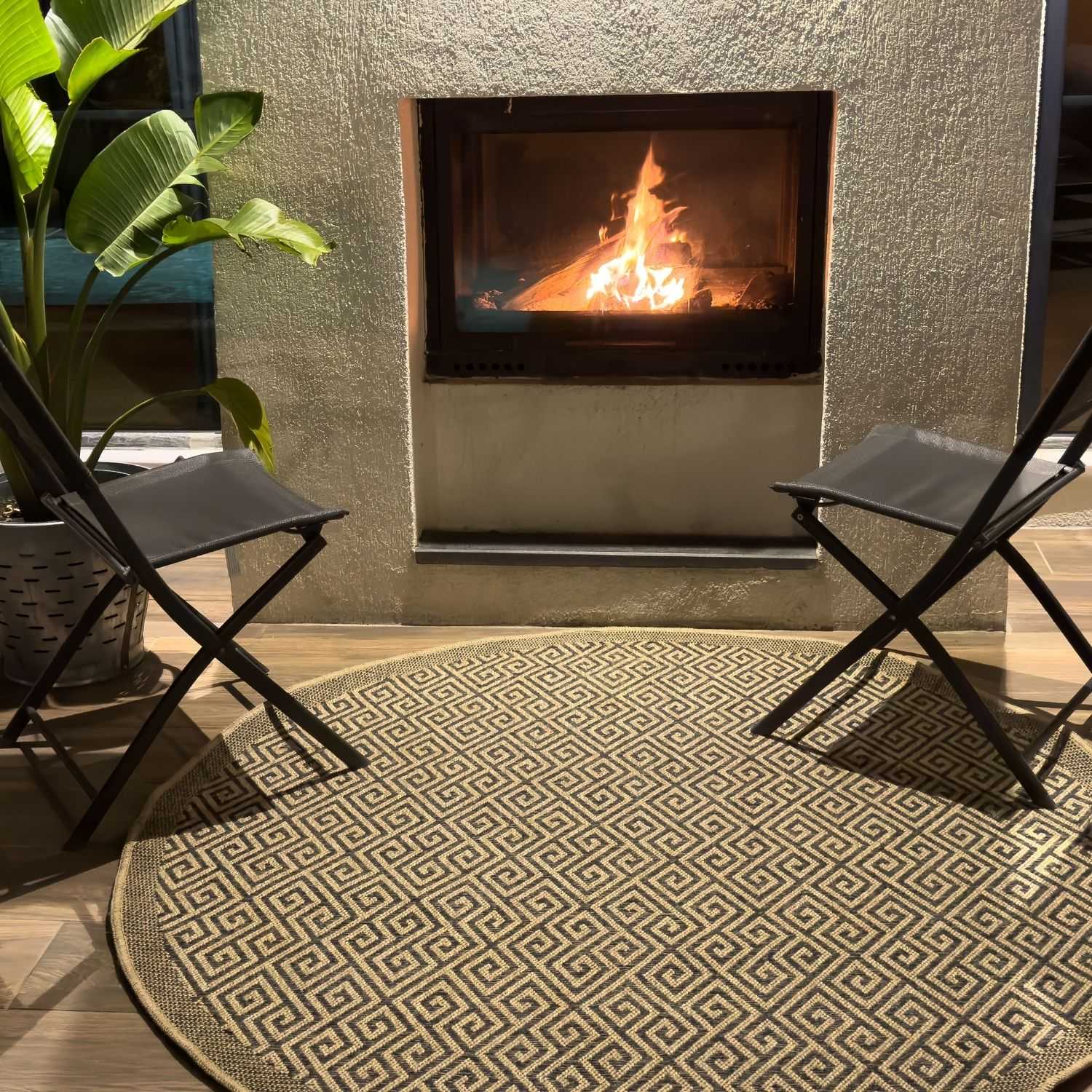 Nature Outdoor Rug Dark Grey | 5100DG