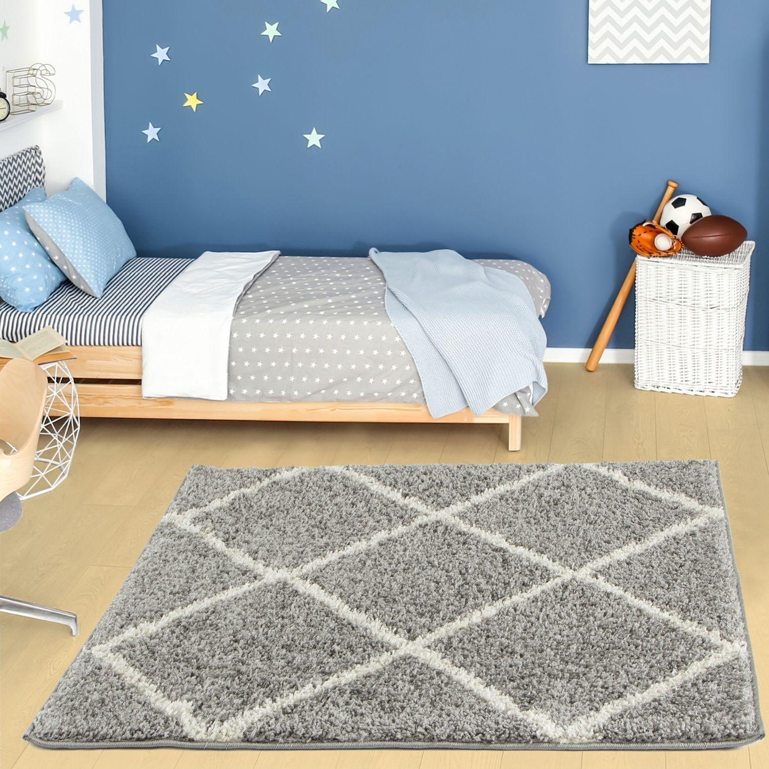 Moroccan Grey Shaggy Rug | 510