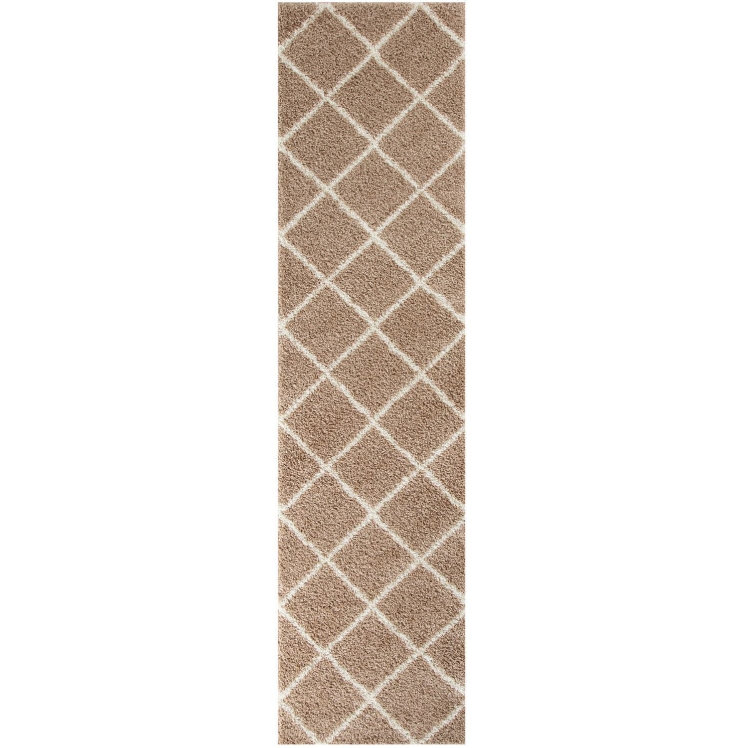 Moroccan Beige Shaggy Rug | 520