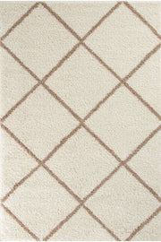 Moroccan Ivory Shaggy Rug | 530