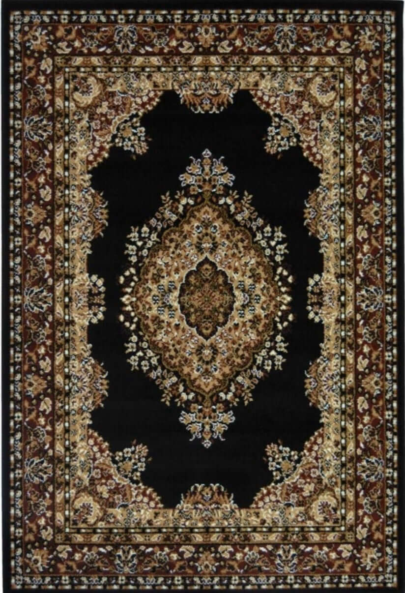 Maestro Traditional Black Rug | 4470 B11