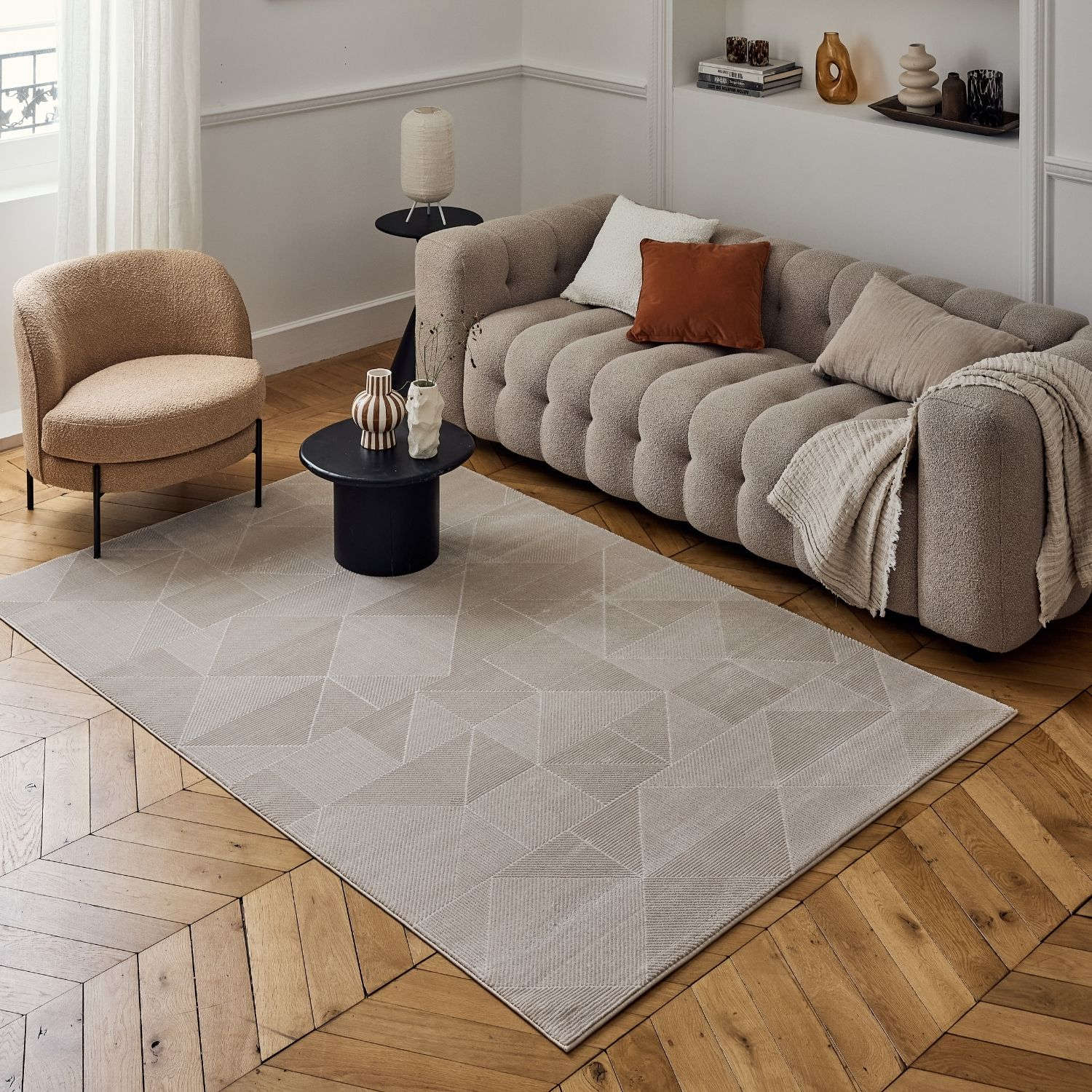 Carmel Beige Rug Abstract | 6000
