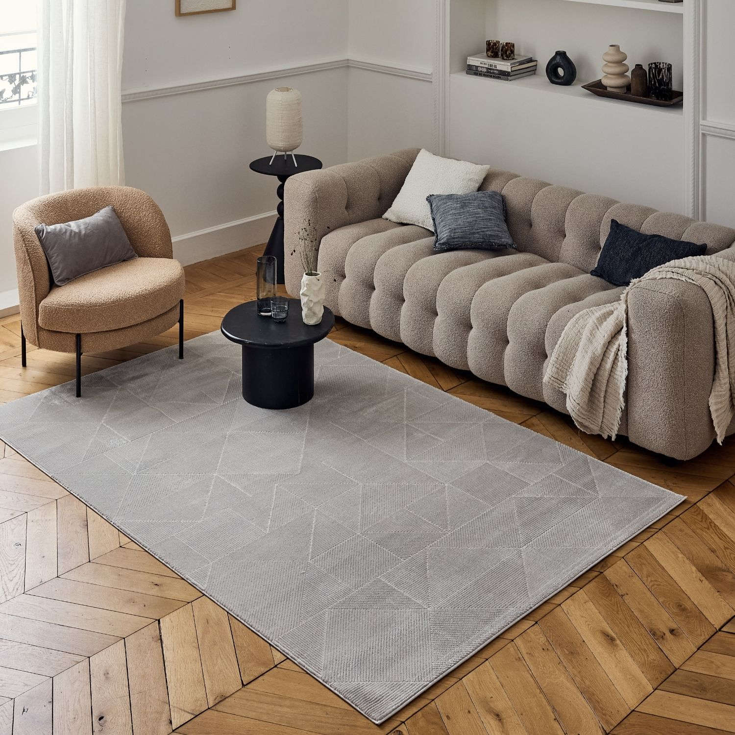 Carmel Grey Rug Abstract | 6000