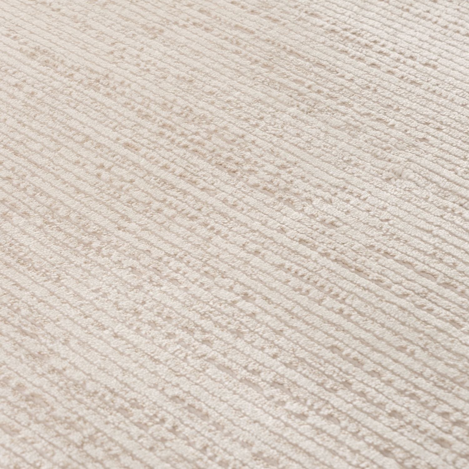 Carmel Cream-Beige Striped Rug | 6010