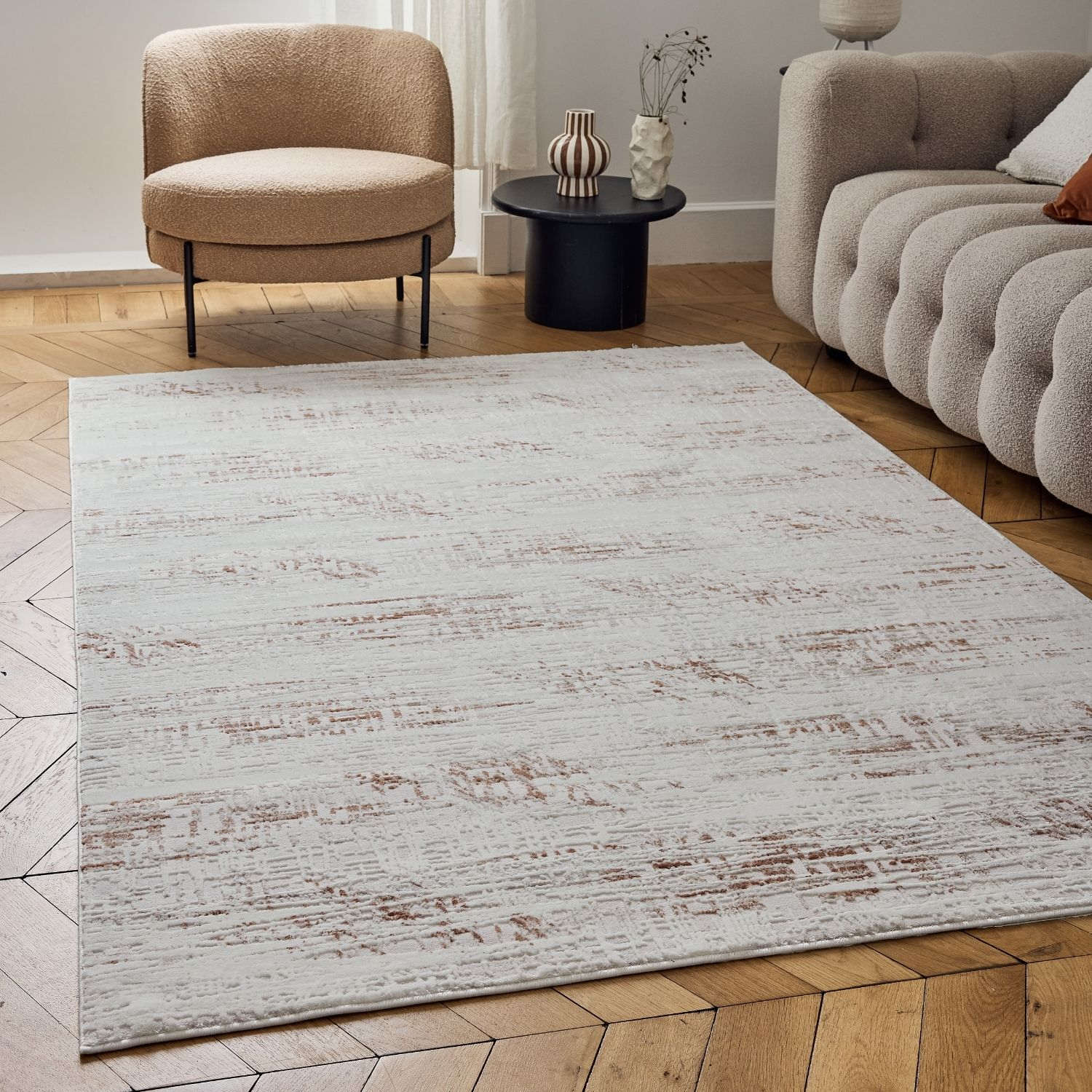 Carmel Cream-Terra Abstract Rug | 6030