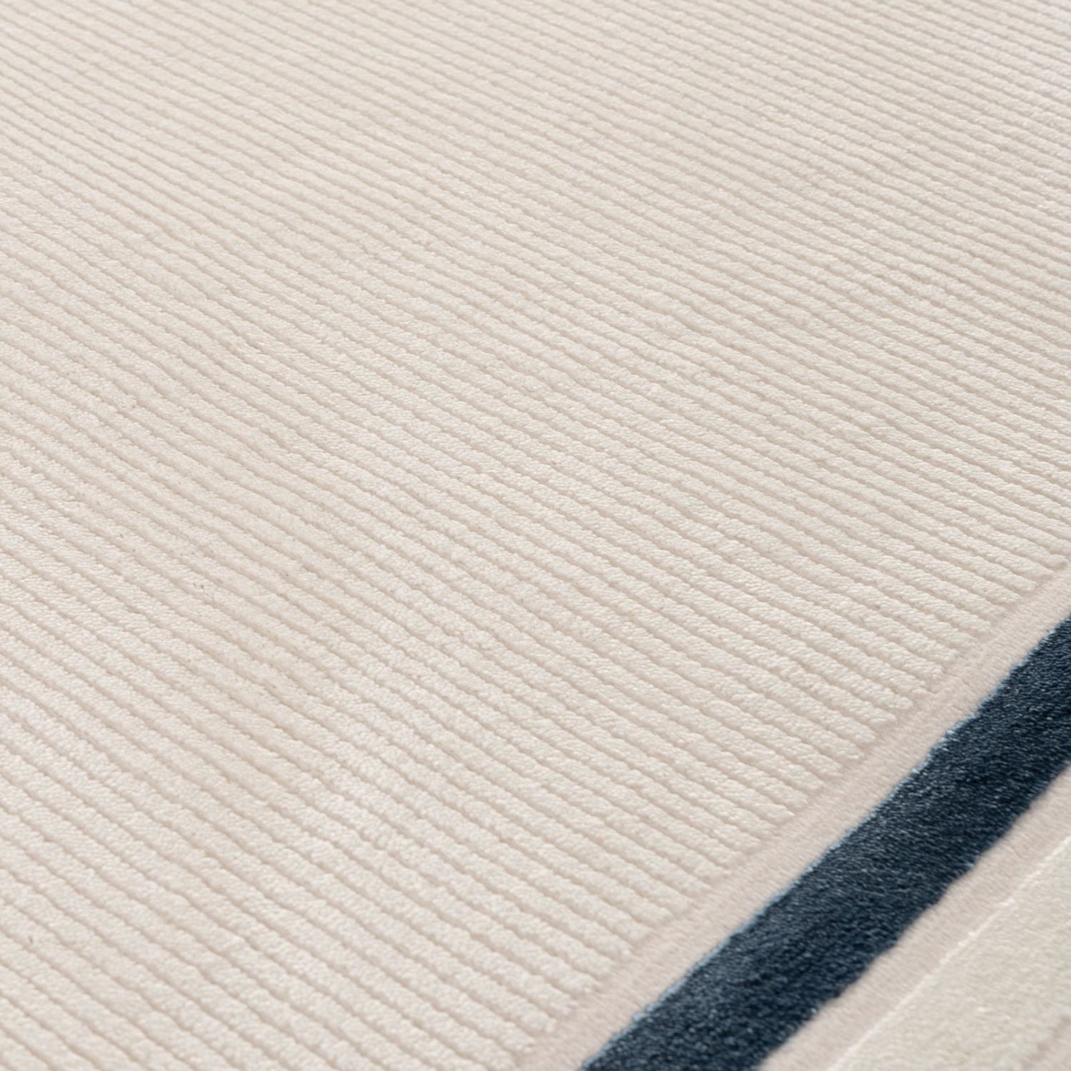 Carmel Cream-Blue Bordered Rug | 6060