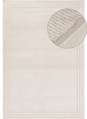Carmel Cream Bordered Rug | 6060