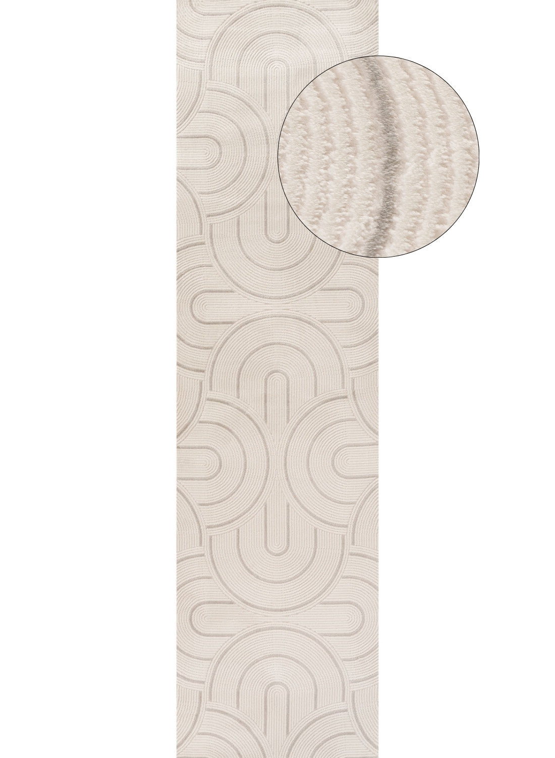 Carmel Cream-Grey Geometric Rug | 6070