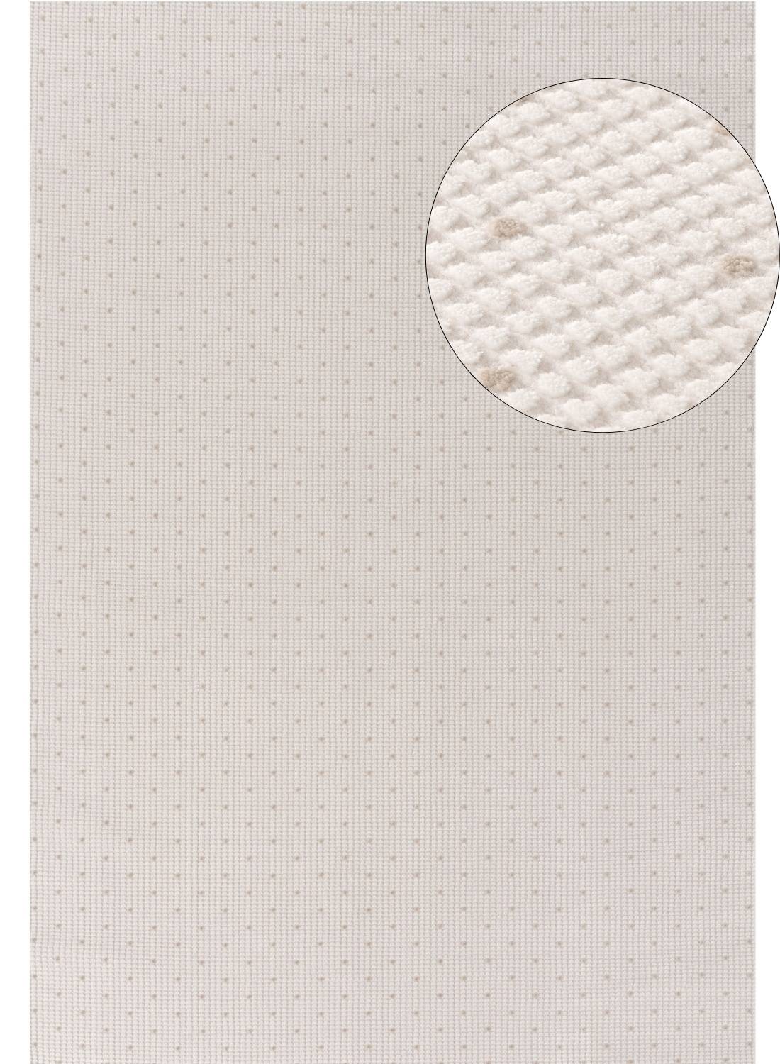 Carmel Cream-Beige Dots Rug | 6080