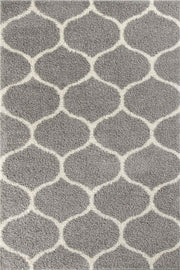 Moroccan Grey Shaggy Rug | 610
