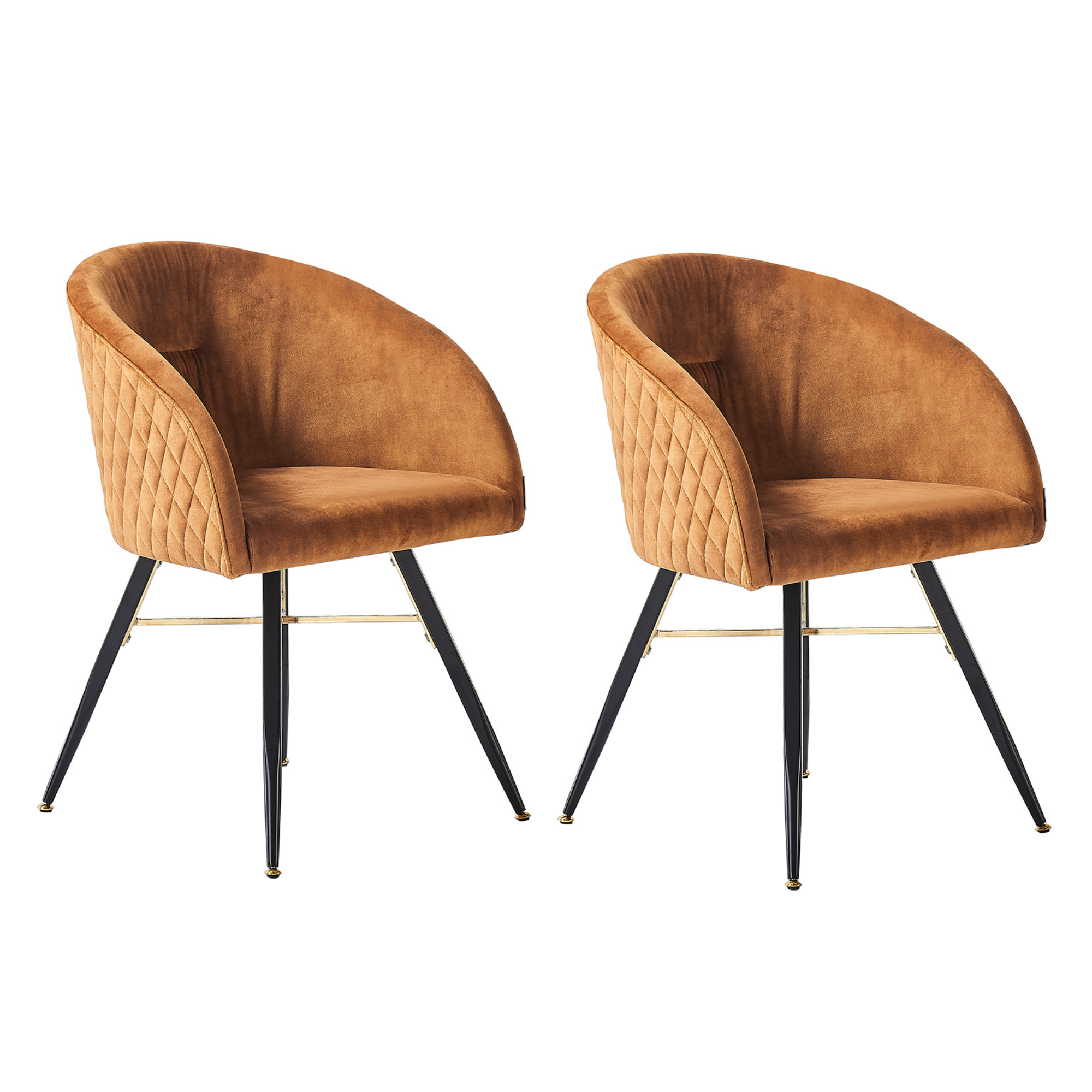 Vittorio LUX Velvet Dining Chair with Metal Legs - Perfect for Dining Room Living Room