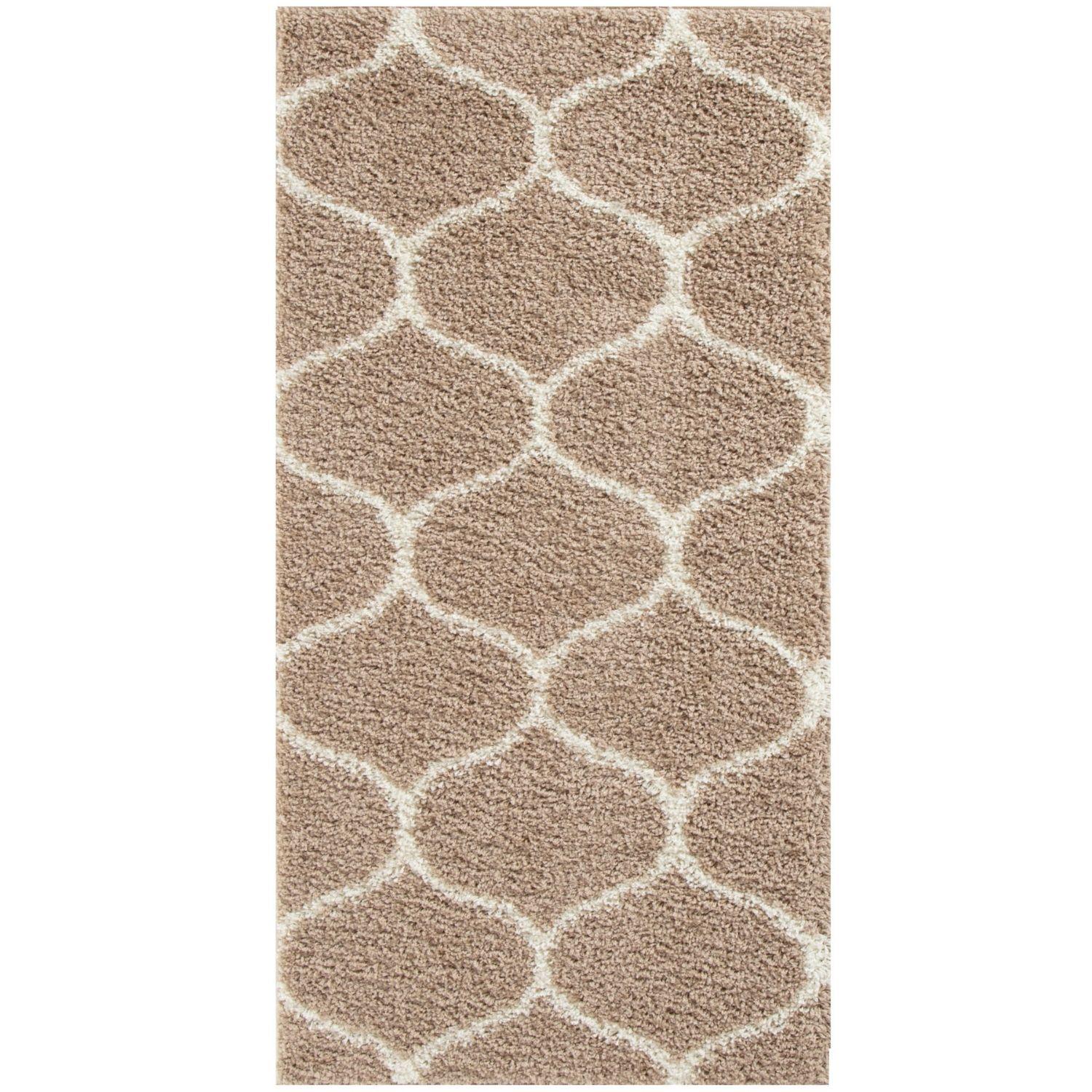 Moroccan Beige Shaggy Rug | 620