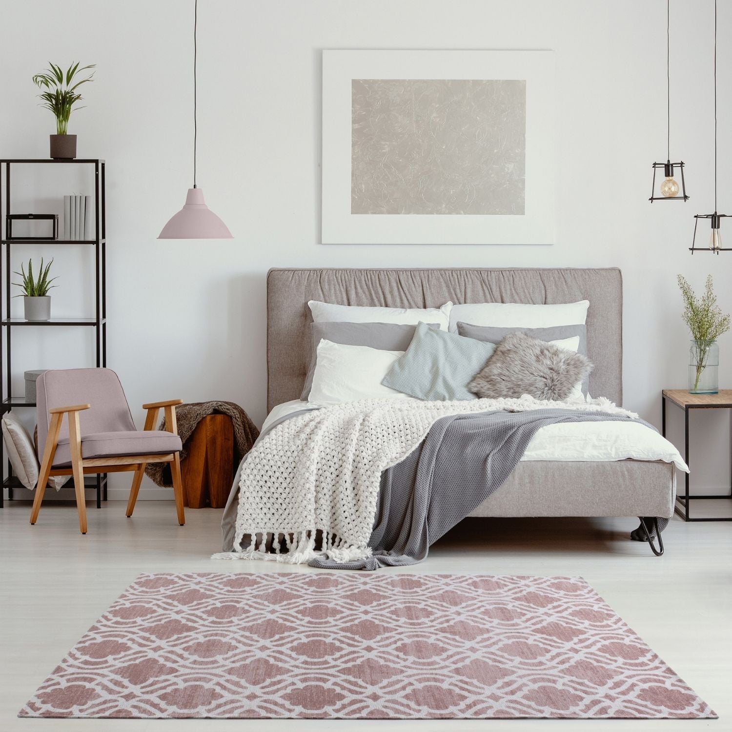 Washable Rug Carina Pink | 6902P