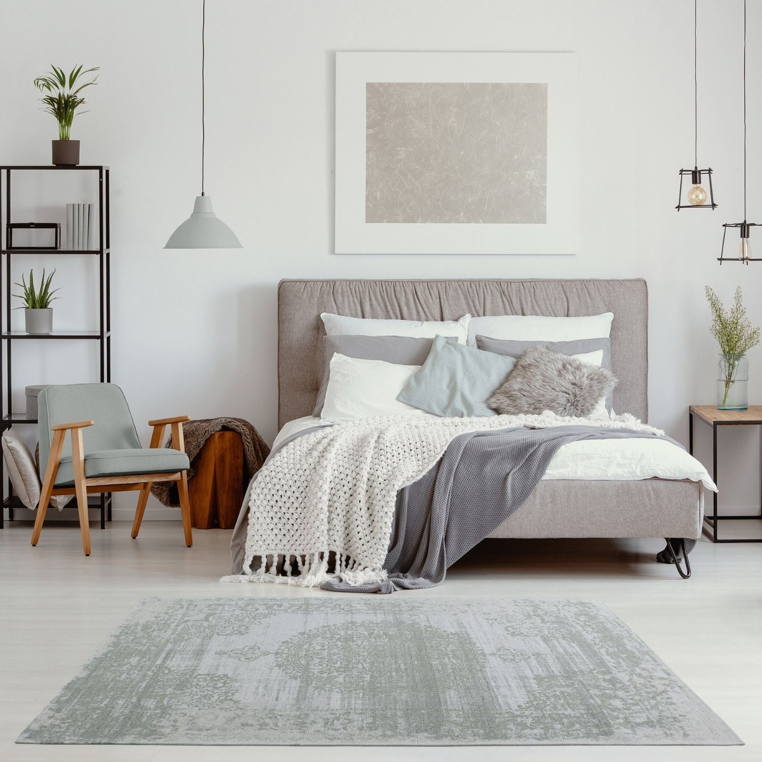 Washable Rug Carina Green | 6944