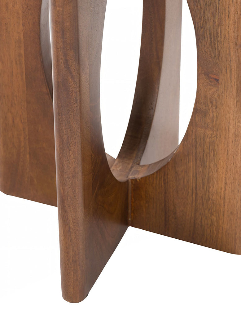 Ranjit Round Nesting Coffee Table Set, Marble & Wood