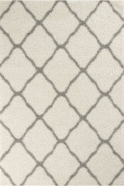 Moroccan Ivory Shaggy Rug | 700