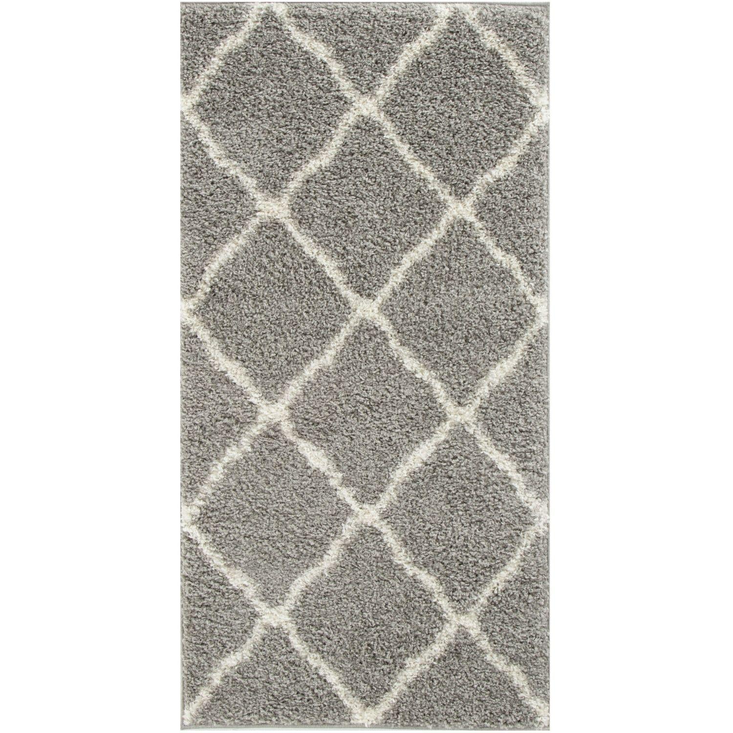 Moroccan Grey Shaggy Rug | 710