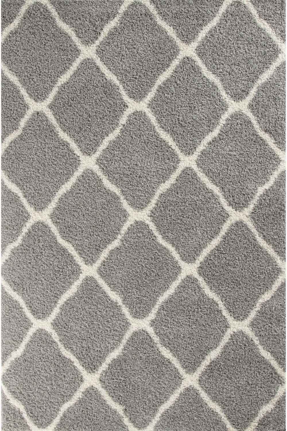 Moroccan Grey Shaggy Rug | 710