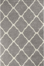 Moroccan Grey Shaggy Rug | 710