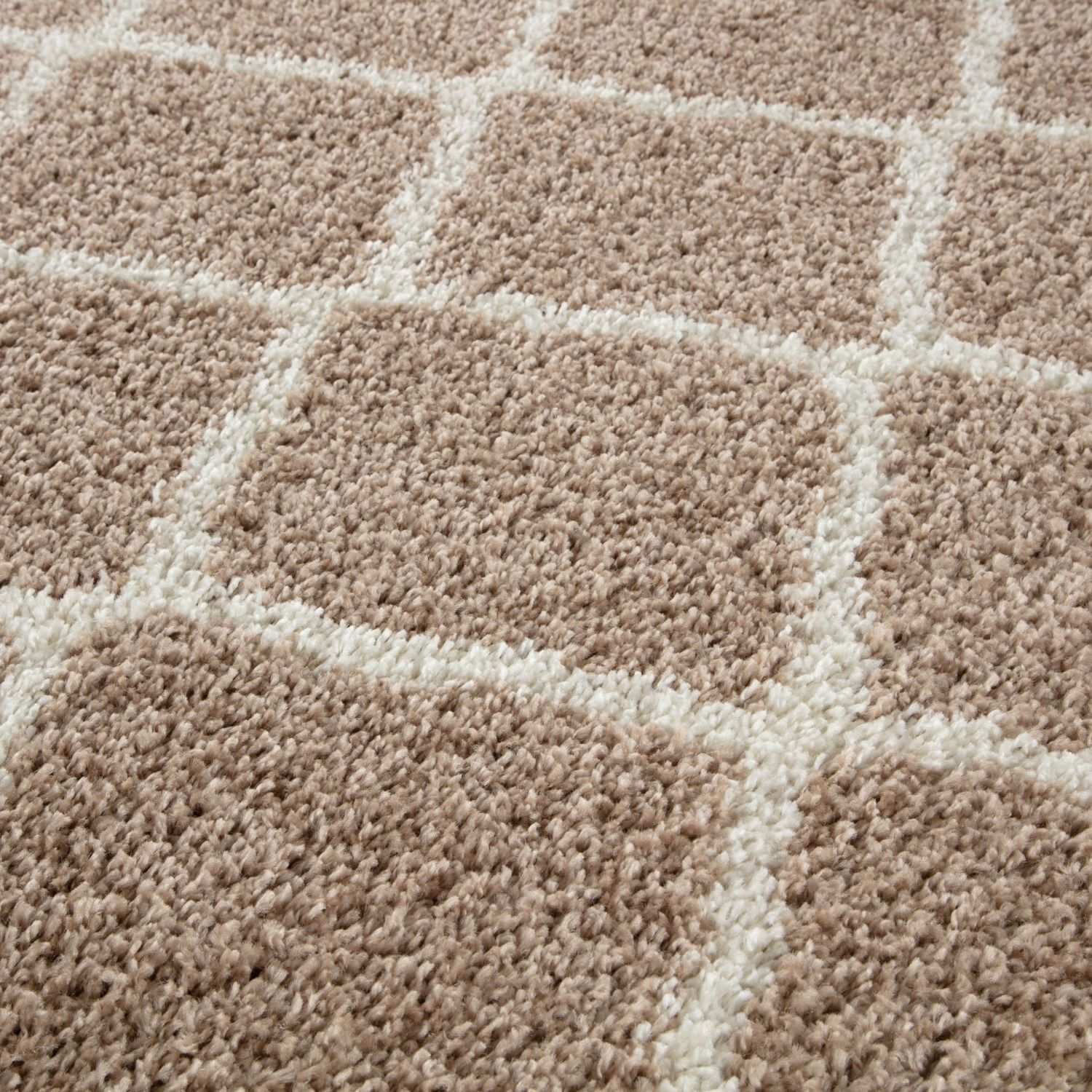 Moroccan Beige Shaggy Rug | 720