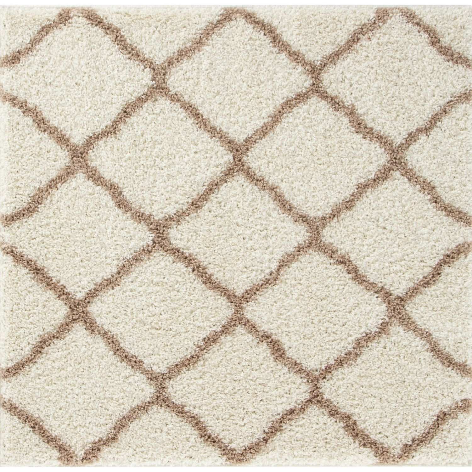 Moroccan Ivory Shaggy Rug | 730